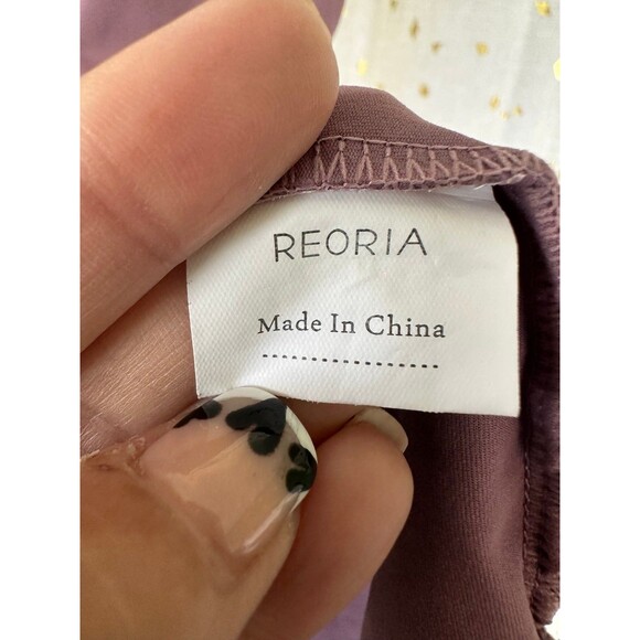 Reoria Halter High Round Neck Stretchy Racerback Leotard Bodysuit Snap Closure S - Picture 8 of 9